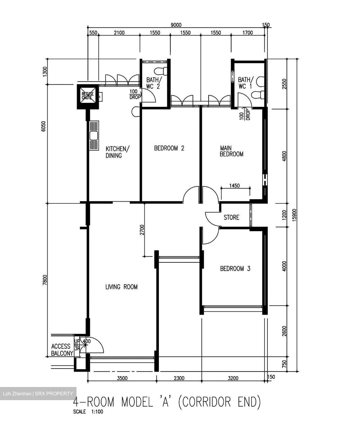 Blk 297 Big Mac Centre (Tampines), HDB 4 Rooms #588602381